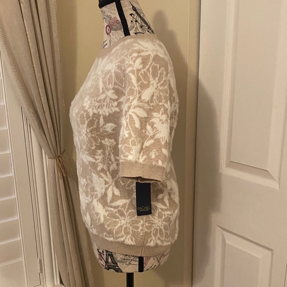 Rachel Roy Beige Floral Sweater - Picture 2 of 6